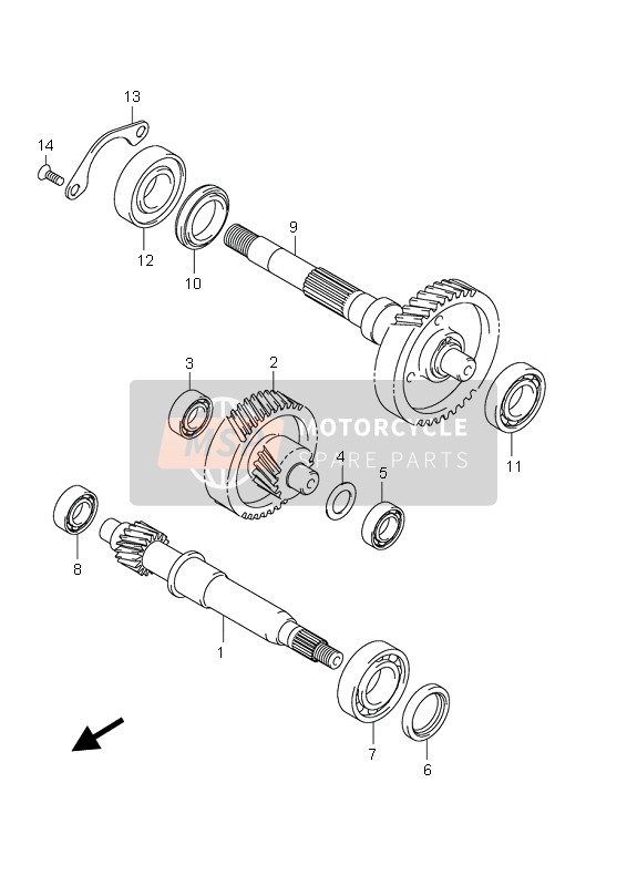 0811063010, Lager, Suzuki, 0